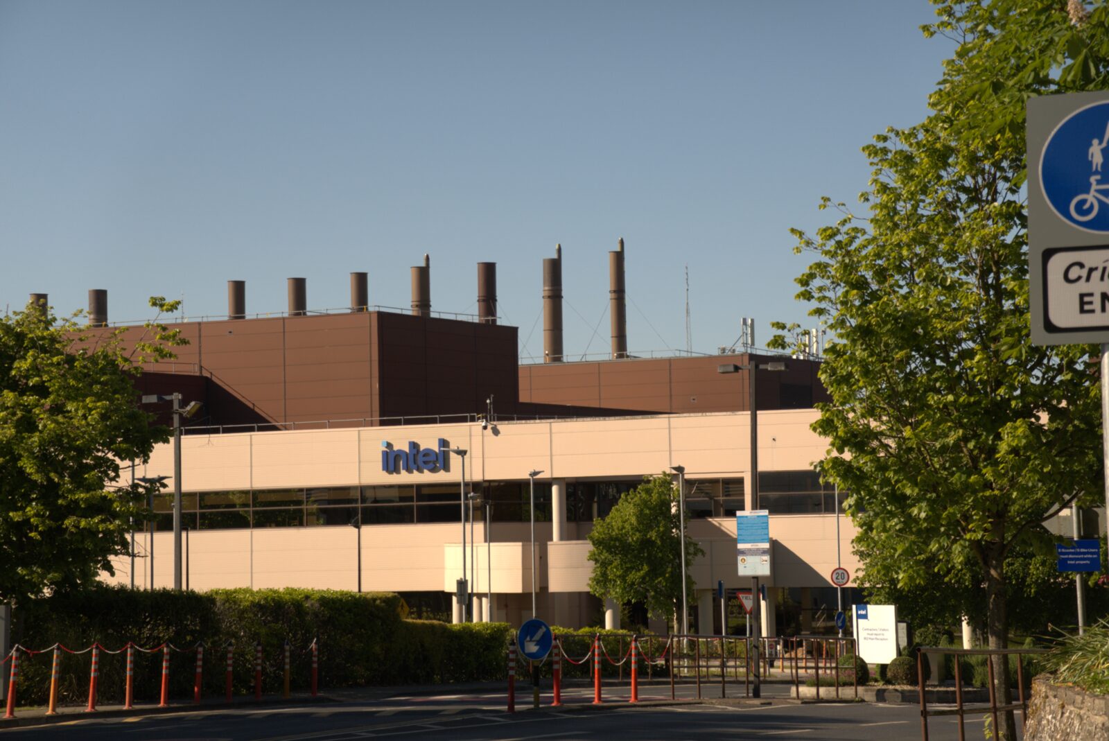 Main entrance to Intel's Leixlip campus, Co. Kildare